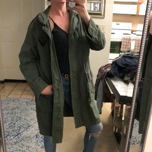 GAP military jacket with beading and embroidery